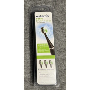 Waterpik Triple Sonic Brush Heads Replacements Black (STRB-3WB) 3 Piece - Sealed